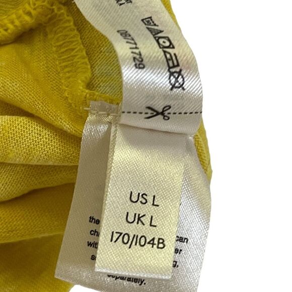 FREE PEOPLE MOVEMENT WOMEN'S TWIST FRONT BOXY TANK TOP YELLOW SIZE LARGE - Picture 9 of 10